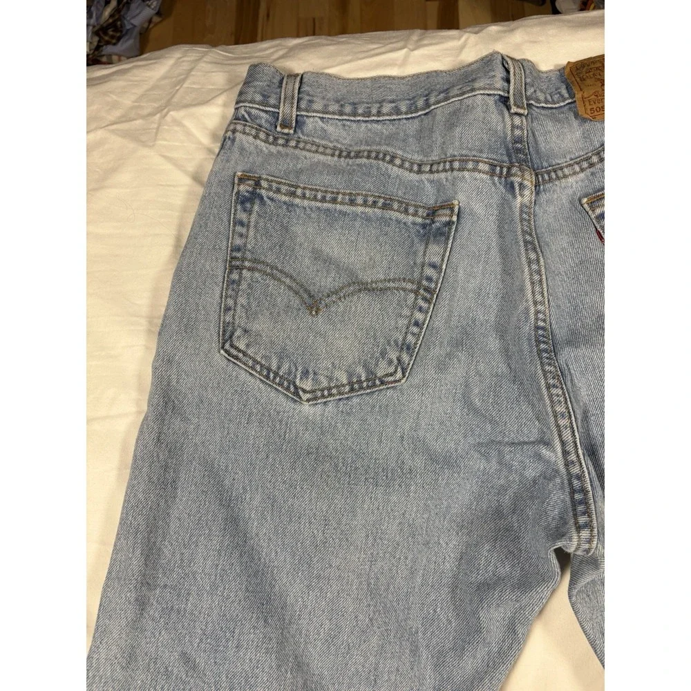 Vintage Levis 505 Jeans Men's 36x32 Denim Straight Leg Made USA 11/1990